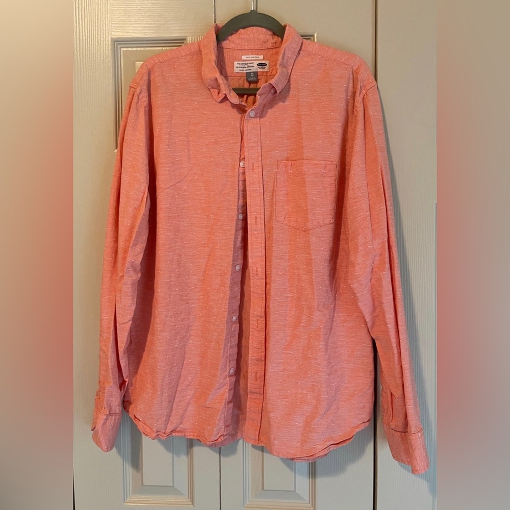 OLD NAVY Slim fit The Oxford Shirt - Melon Orange